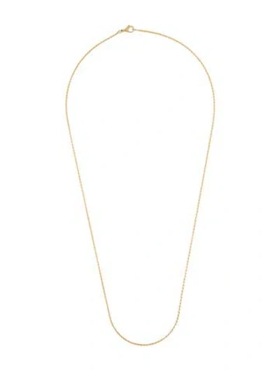 Pre-owned Marie Lichtenberg 18k Spiga Chain Necklace, 20" In Multi
