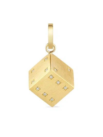 Marie Lichtenberg 18k Yellow Gold Dado Diamond Charm