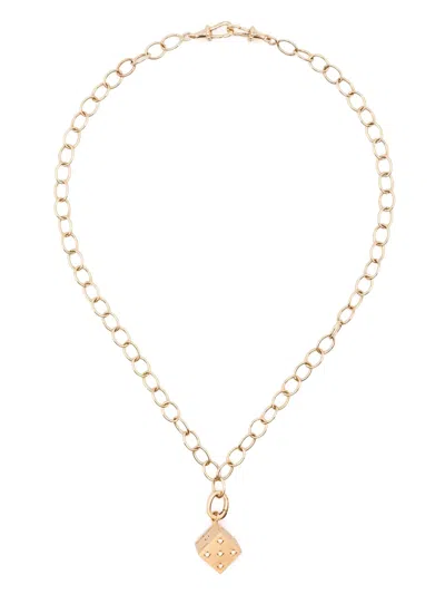 Marie Lichtenberg 18k Yellow Gold Dado Diamond Necklace