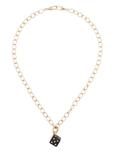 Marie Lichtenberg 18k Yellow Gold Dado Diamond Necklace
