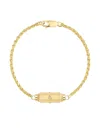Marie Lichtenberg 18k Yellow Gold Diamond Micro Coco Bracelet In Gold