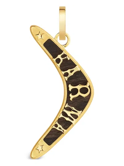 Marie Lichtenberg 18k Yellow Gold Ebony Karma Pendant