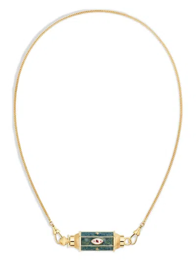 Marie Lichtenberg 18k Yellow Gold Evil Eye Necklace