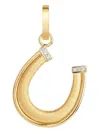 Marie Lichtenberg 18k Yellow Gold Horseshoe Diamond Pendant In Gold