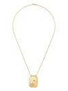 Marie Lichtenberg 18k Yellow Gold Love You Diamond And Sapphire Necklace In Gold