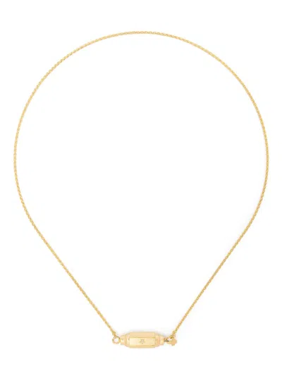 Marie Lichtenberg 18k Yellow Gold Micro Coco Diamond Locket Necklace