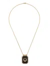 MARIE LICHTENBERG 18KT YELLOW GOLD HORSESHOE-DETAIL NECKLACE