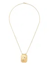 Marie Lichtenberg 18kt Yellow Gold Love You Diamond And Sapphire Necklace In 金色