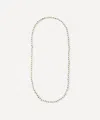 Marie Lichtenberg 9ct Gold Mauli Full Pearl Necklace In Green