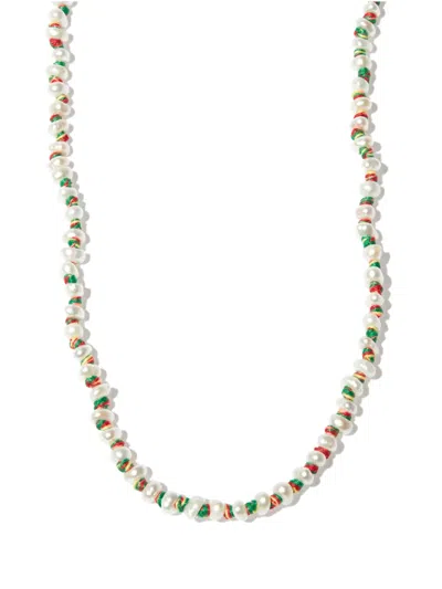 Marie Lichtenberg 9k Yellow Gold Mauli Pearl Necklace