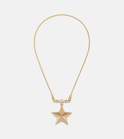 Marie Lichtenberg Connector 18kt Gold Charm Necklace With Jasper And Diamonds