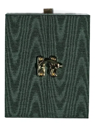 Marie Lichtenberg Cross Diamond Scapular Necklace In Green