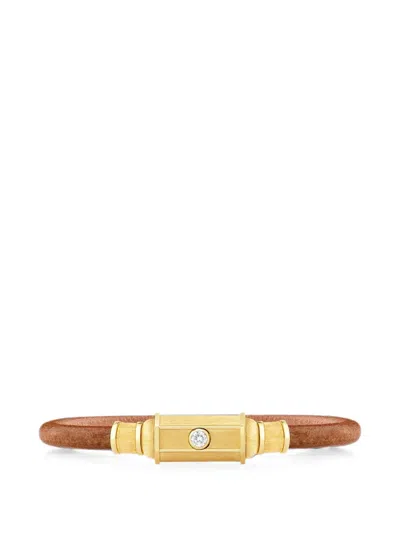 Marie Lichtenberg Diamond Lasso Locket Bracelet In Gold