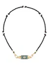 Marie Lichtenberg Beaded Eye-charm Necklace