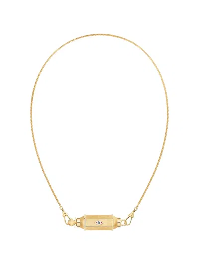 Marie Lichtenberg 베이비 로켓 이블 아이 사파이어 네크리스 In Gold
