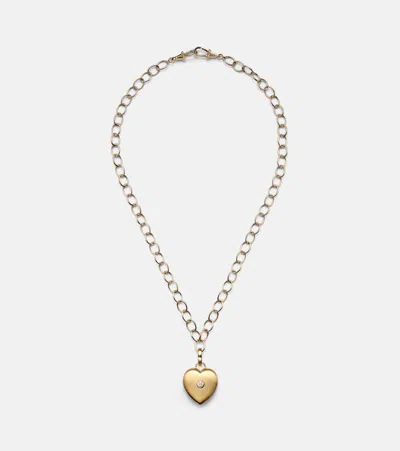 Marie Lichtenberg Heart 18kt And 14kt Gold Pendant Necklace With Diamond