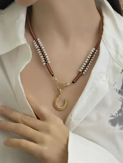 Marie Lichtenberg 이카 마울리 펄 코드 네크리스 In Gold