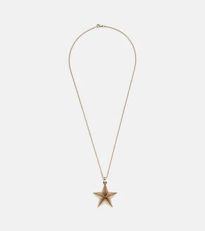 Marie Lichtenberg Jumbo Star 18kt Gold Charm Necklace