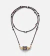 Marie Lichtenberg Knock On Wood 18kt Gold Locket Necklace With Diamonds In Gold