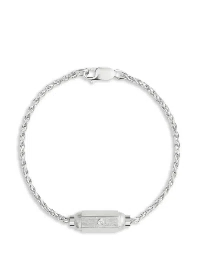 Marie Lichtenberg Micro Coconut Diamond Bracelet In Metallic