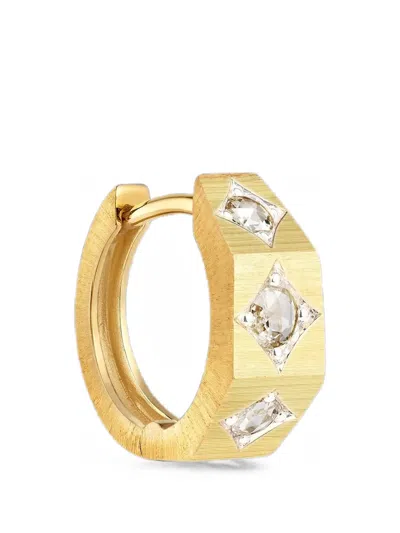 Marie Lichtenberg Small Ecrou Coco Diamond Earring In Gold
