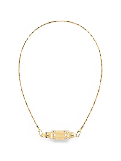 Marie Lichtenberg Star Baby Locket Necklace In Gold