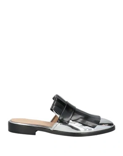 Marie Marí Woman Mules & Clogs Silver Size 7 Leather