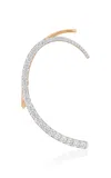 Marie Mas 18k Rose Gold Single Eclipse Earring In White