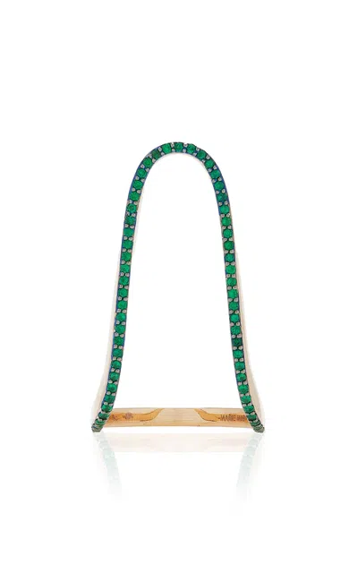 Marie Mas 18k White Gold Emerald Ring In Green