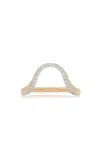 Marie Mas Aura 18k Rose Gold Diamond Ring In Pink