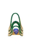 Marie Mas Carly's 18k Rose Gold Tanzanite And Emerald Ring In Green