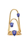 Marie Mas N°21 18k Yellow Gold Tanzanite Ring In Blue