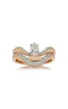 Marie Mas N°27 18k Rose Gold Diamond Ring In Pink