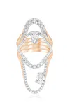 Marie Mas Set-of-four 18k Rose Gold Diamond Rings In Pink