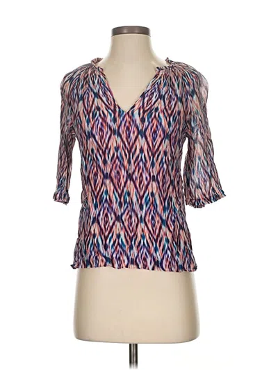 Pre-owned Marie Oliver 3/4 Sleeve Blouse In Blue