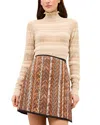 Marie Oliver Adison Mock Neck Sweater In Neutral