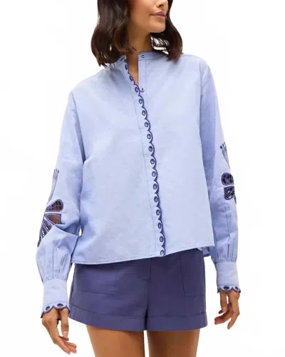 Marie Oliver Alden Top In Blue