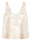 Marie Oliver Alea Embroidered Sleeveless Top In Neutral