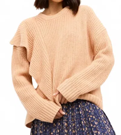Marie Oliver Andrea Sweater In Creamsicle In Orange