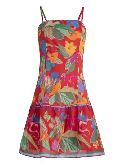 Marie Oliver Anita Floral-print Ruffled Dress In Multi