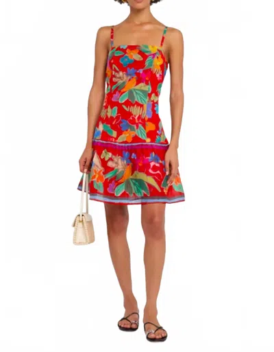Marie Oliver Anita Floral-print Cotton Flounce Mini Dress In Multi
