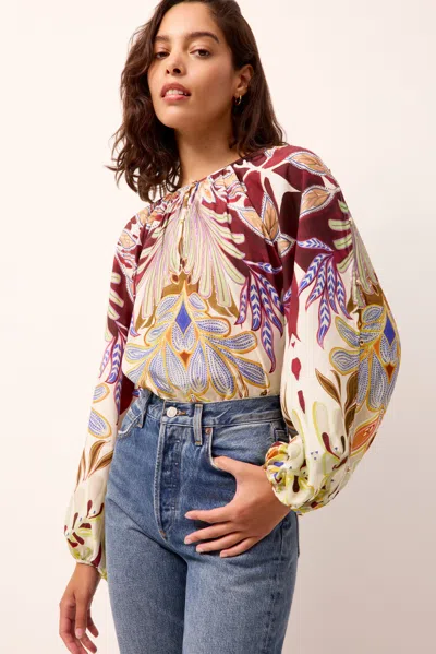 Marie Oliver Arabella Blouse In Blue