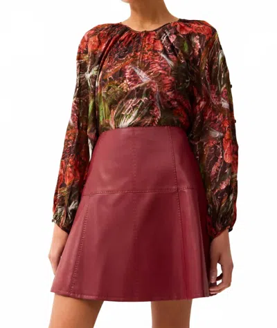 Marie Oliver Arabella Blouse In Euphoria In Red