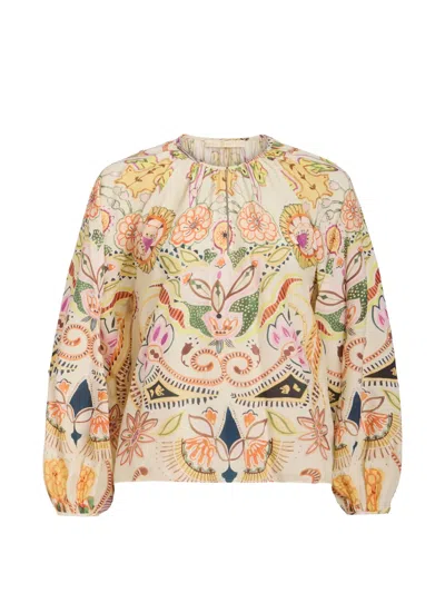 Marie Oliver Arabella Floral Print Blouse In Multi