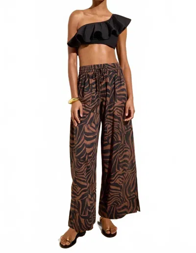 Marie Oliver Ariel Stripe Cabana Pant In Sailfin Animal In Black