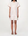 Marie Oliver Athena Camp Dress In White In White