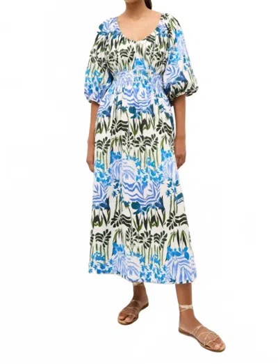 Marie Oliver Ava Dress In Monsoon Meadow In Blue