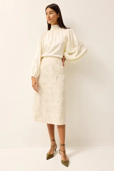 Marie Oliver Benedette Skirt In Crystal In Yellow