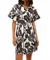 Marie Oliver Billie Mini Dress In Florette In Black