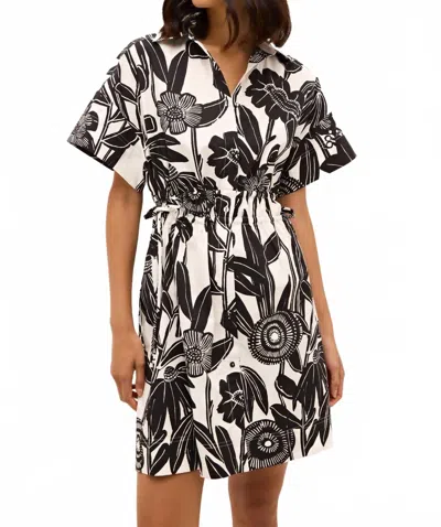 Marie Oliver Billie Mini Dress In Florette In Black